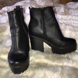 Chunky platform ankle boots